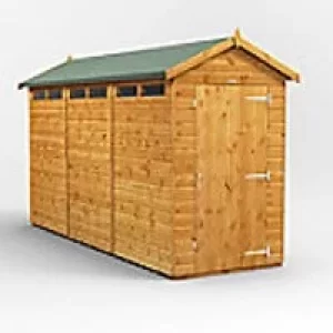 Power Garden Shed 124PASS Golden Brown 12x4