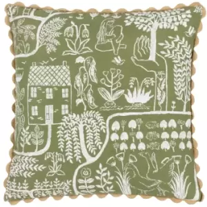 Frida Cushion Moss, Moss / 45 x 45cm / Polyester Filled