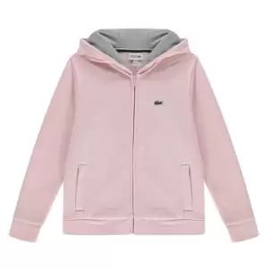 Lacoste Junior Boys Basic Zip Hoodie - Pink