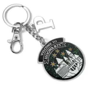 Harry Potter Personalised Hogwarts Keyring P Initial