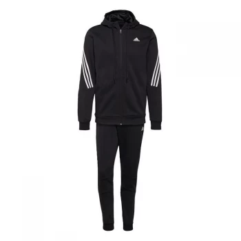 adidas Sportswear Cotton Fleece Tracksuit Mens - Black / White