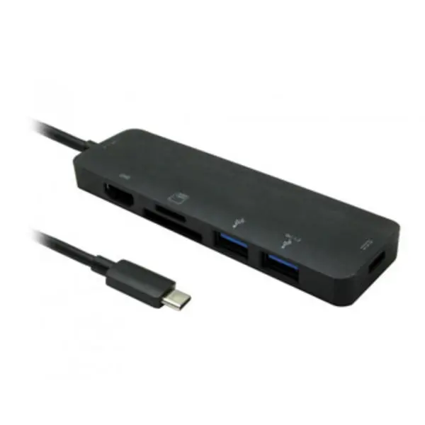 Cables Direct Cables Direct NLUSB3C-6PHUB laptop dock/port replicator USB 3.2 Gen 1 (3.1 Gen 1) Type-C Black NLUSB3C-6PHUB