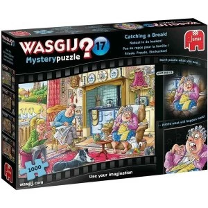 Jumbo Wasgij Mystery 17 - Catching a Break. 1000 Piece Jigsaw Puzzle