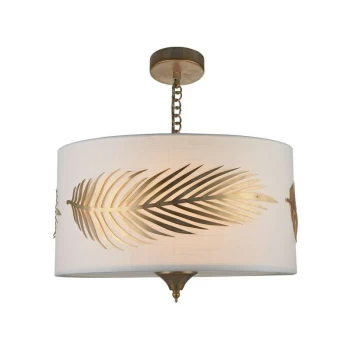 Maytoni Lighting - Farn Cylindrical Ceiling Pendant Lamp Gold, 3 Light, E14