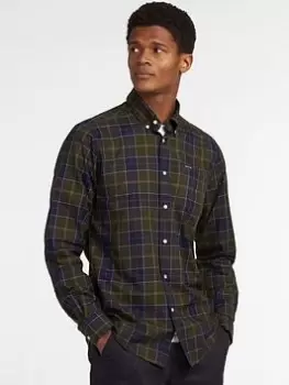 Barbour Wetherham Tailored Shirt, Tartan, Size S, Men