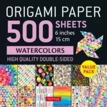 Origami Paper 500 sheets Rainbow Watercolors 6" (15 cm) : Tuttle Origami Paper: Double-Sided Origami Sheets Printed with 12 Different Designs (Instruc