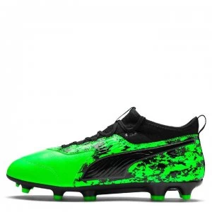 Puma One 19.3 FG Football Boots - Green/Charcoal