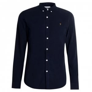 Farah Vintage Fontella Cord Shirt - True Navy 412