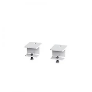 Dams International Glazed Screen Brackets AGSBK-WH Aluminium White