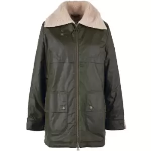 Barbour Womens Pine Wax Jacket Archive Olive 14