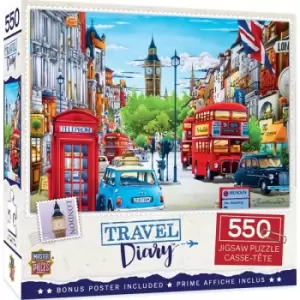 Masterpieces Puzzle Travel Diary London Puzzle 550 Piece Jigsaw Puzzle