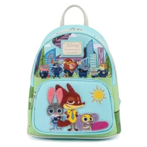 Loungefly Disney Zootopia Chibi Group Mini Backpack