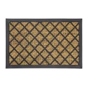 JVL Alba Tuffscrape Door Mat - Diamond