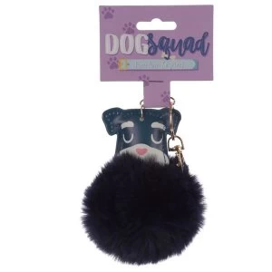 Dog Squad Schnauzer Pom Pom Keyring