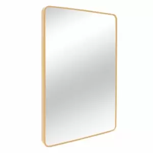 Nielsen Rienza Metal Square Wall Mirror, Gold, 60cm