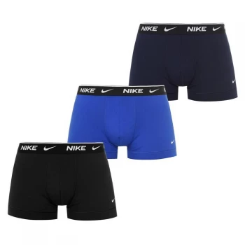 Nike 3 Pack Boxer Trunks Mens - Blk/Blu/Nvy 9J1