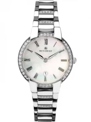 Accurist Ladies Signature Mother Of Pearl Stone Watch 8219