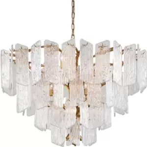 Hudson Valley Piemonte 12 Light Chandelier Gold Leaf