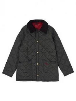 Barbour Boys Liddesdale Quilt Jacket - Olive Size Age: 8-9 Years