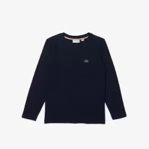 Lacoste Kids Crew Neck Jersey T-Shirt Size 4 yrs Navy Blue