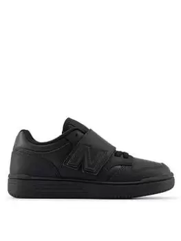 New Balance Childrens 480L, Black, Size 13 Younger