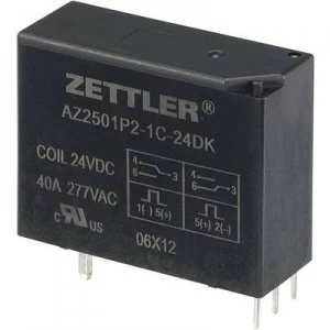 PCB relays 24 Vdc 50 A 1 change over Zettler Electronics