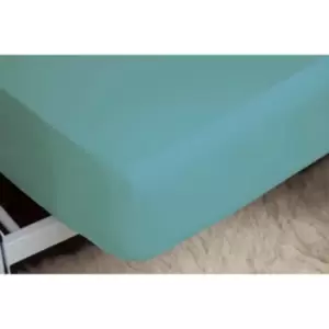 Easy Care Fitted Sheet King Teal