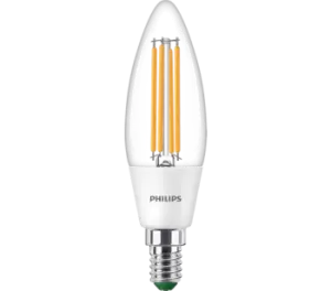 Philips Master UltraEfficient 2.3-40W LED Filament Candle SES/E14 Warm White - 929003480802