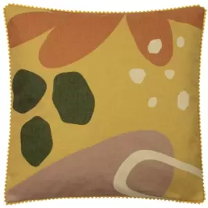 Furn Blume Cushion Cover (One Size) (Ochre Yellow/Green/Blush)