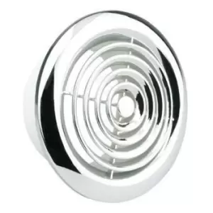 Manrose 125mm Internal Circular Grille (Chrome) - 2120C