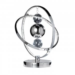 Table Lamp Chrome Glass Balls