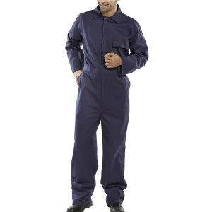 Click Workwear Cotton Drill Boilersuit Navy Blue Size 52 Ref CDBSN52