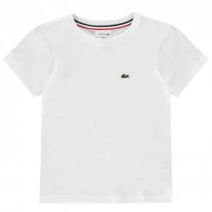 Lacoste Junior Boys Basic Logo T Shirt - White