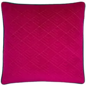 Furn Deco Cushion Cover (One Size) (Fuchsia/Jade Green)