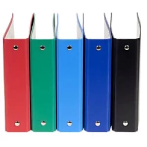 Exacompta Ring Binder Polypropylene 100 x 150 mm 2 ring Assorted Colours Pack of 10