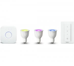 PHILIPS Hue White & Colour Ambiance GU10 Starter Kit, White