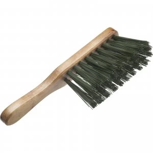 Faithfull PVC Stiff Hand Brush Green