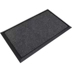 Rubber Disinfection Mat With Removable Carpet 450 x 750mm - Sealey