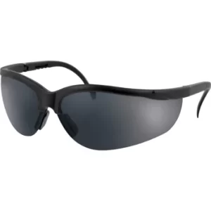 Wraparound Smoke Lens Safety Glasses with Extendable Arms