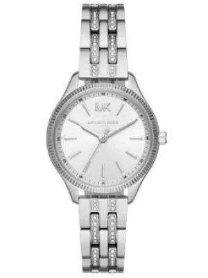 Michael Kors Ladies Lexington Pave Stainless Steel Bracelet Watch...