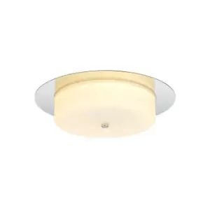 Luminosa Ceiling, 18W LED, 3000K, 1080lm, IP44, Polished Chrome, 3yrs Warranty