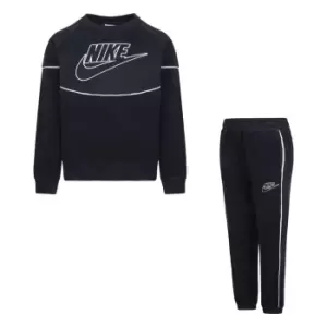 Nike Nursery Amplify Large Logo Tracksuit - Black