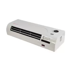 Prem-I-Air 2kW PTC Over Door Heater/Fan with Remote Control and 24 Hour 7 Day Timer