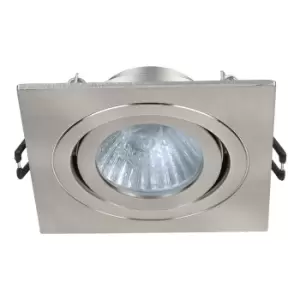 Spa Cali Square Tiltable Downlight Satin Chrome