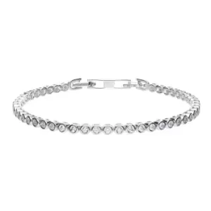 Diamonfire Silver Zirconia Bezel Set Tennis Bracelet