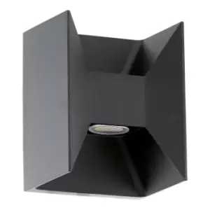Morino - LED Outdoor Up Down Wall Light Anthracite IP44 - Eglo