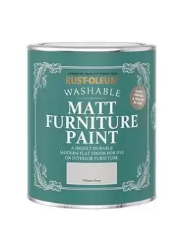 Rust-Oleum Matt Finish 750 Ml Furniture Paint - Winter Grey