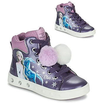 Geox SKYLIN Girls Childrens Shoes (High-top Trainers) in Purple - Sizes 10 kid,11 kid,11.5 kid,12 kid