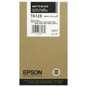 Epson T6128 Matte Black Ink Cartridge