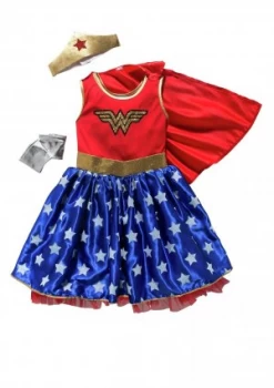 DC Wonder Woman Childrens Fancy Dress Costume 3 4 Years